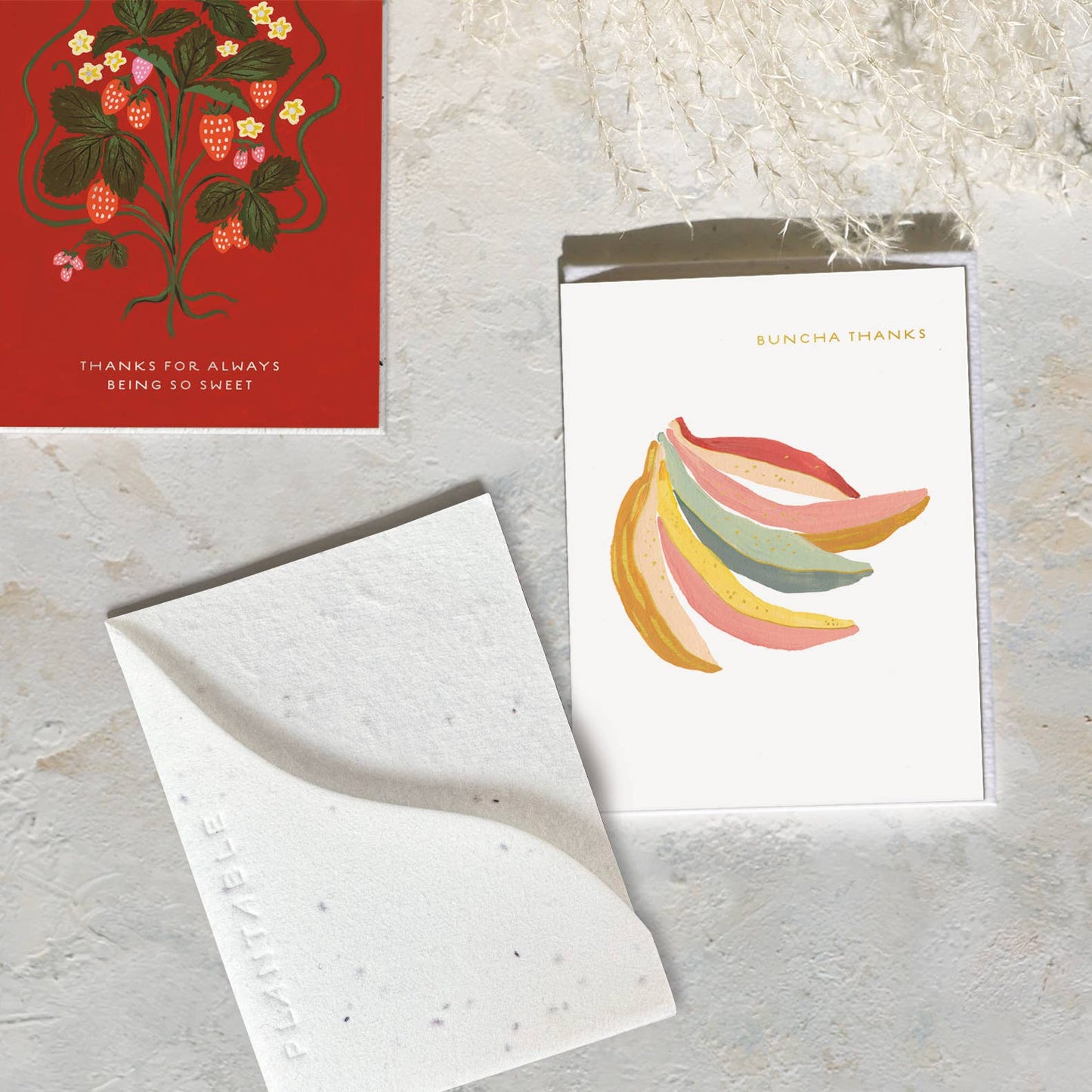 Bananas - Thank You Mini Greeting Card