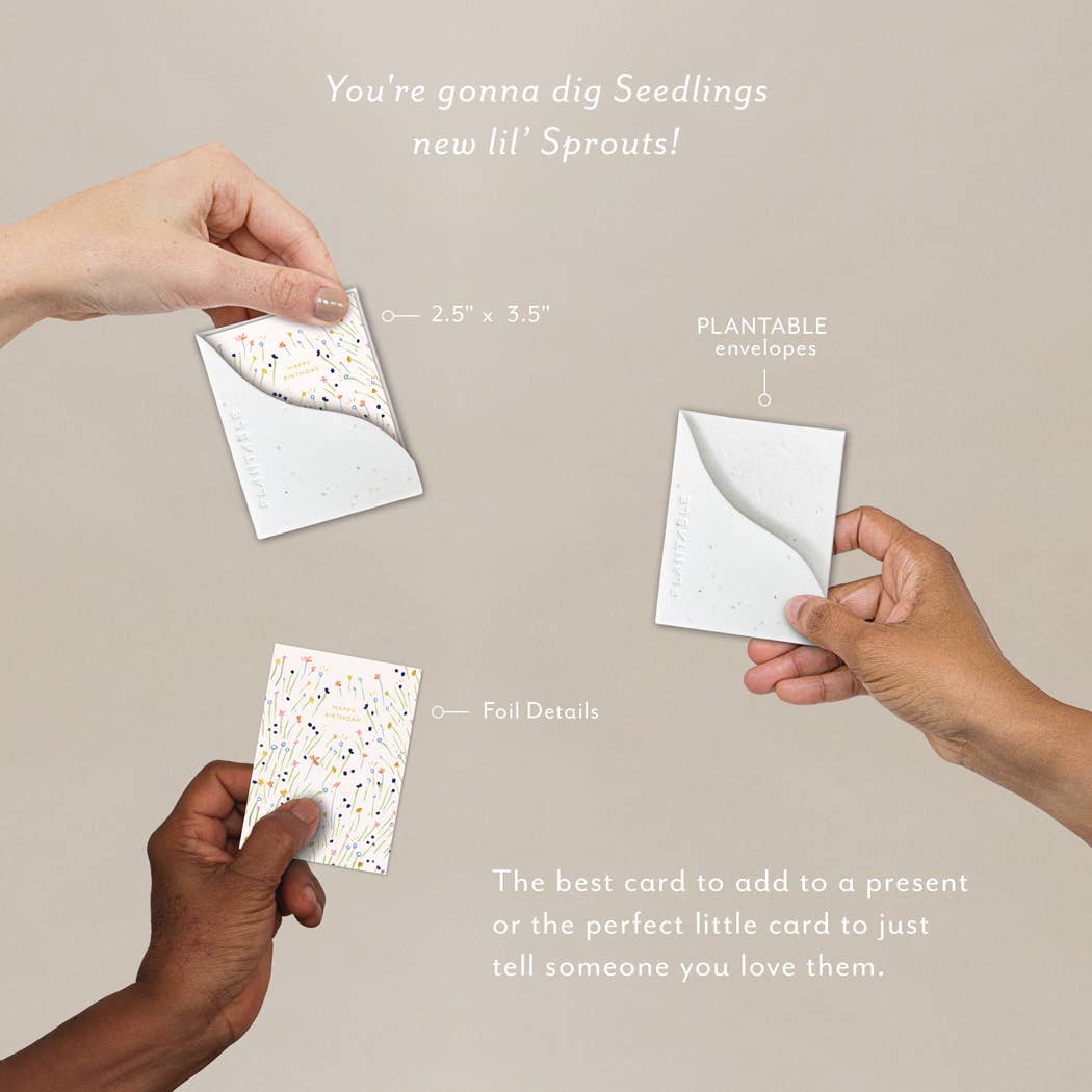 Sweetest Stems - Birthday Mini Greet Card