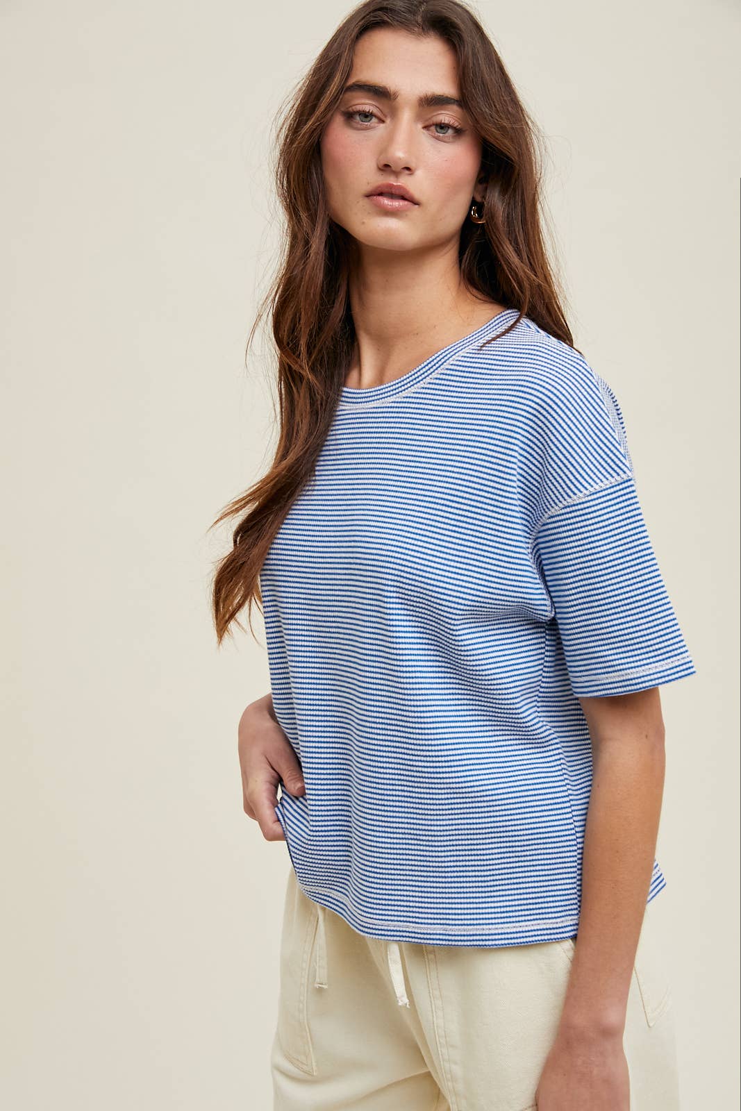 Ailsa Striped Boxy Top