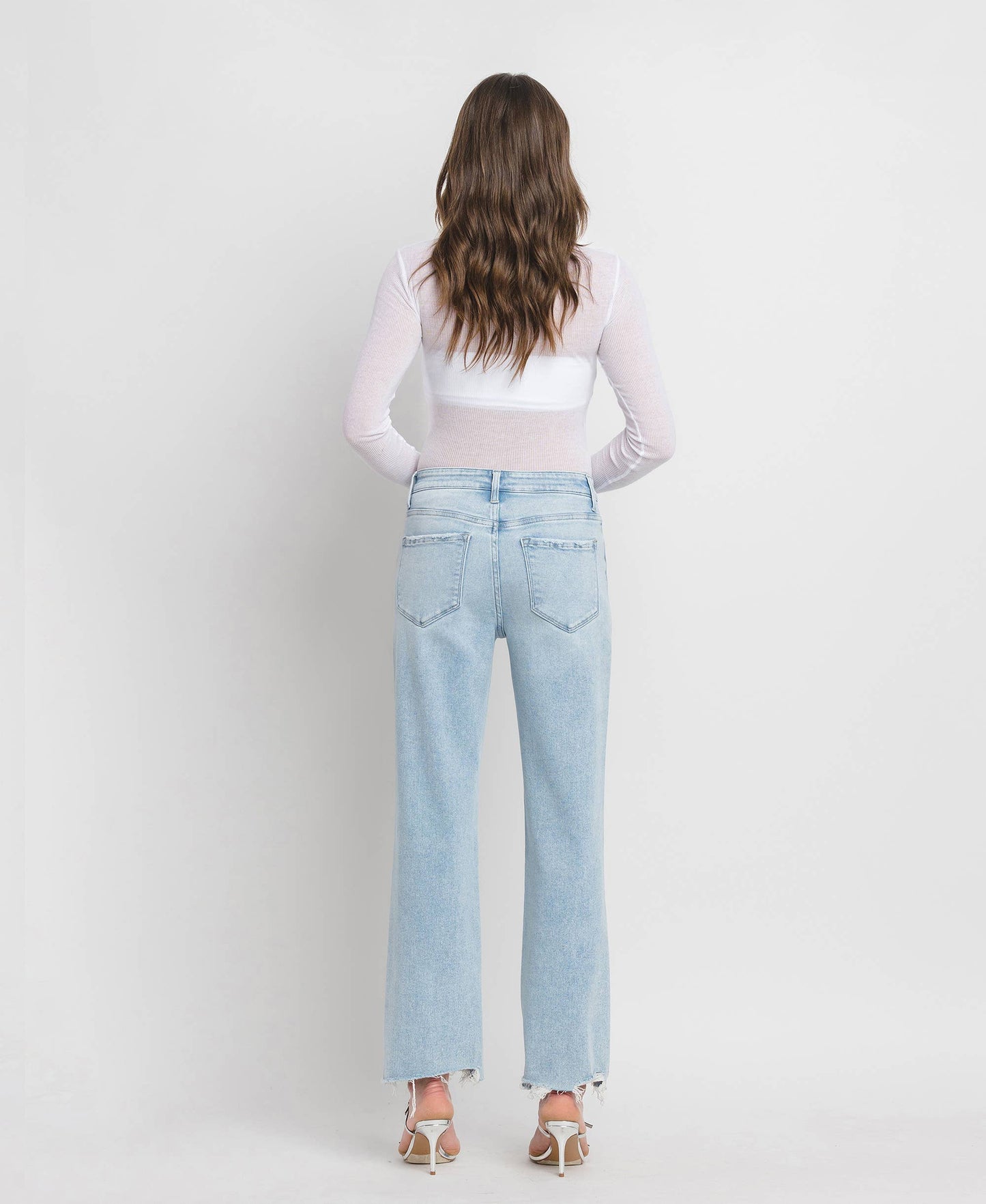 The Slim Wide Leg Jean in Lightwash