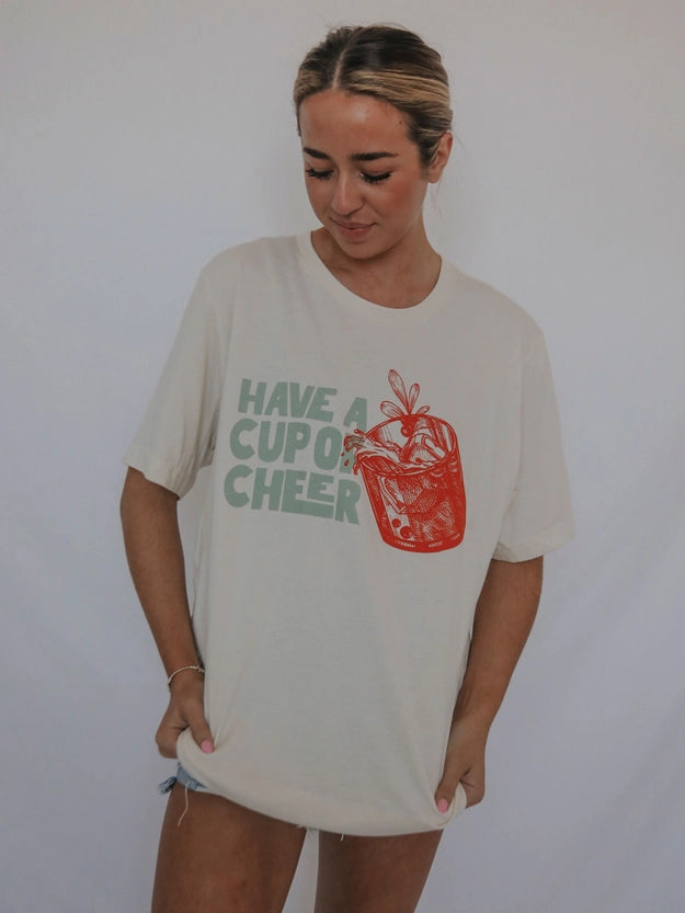 Have A Cup of Cheer Holiday Graphic Tee
