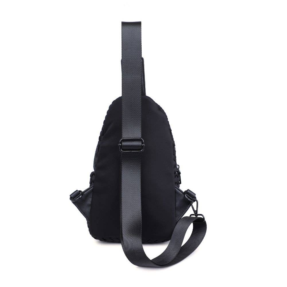 Beyond The Horizon Sling Backpack in Black
