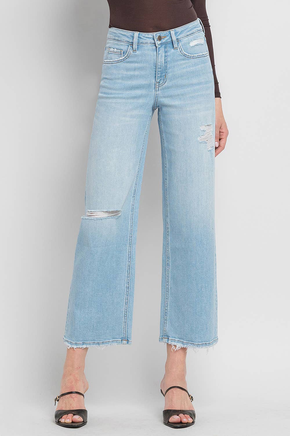 Woo High Rise Wide Leg Jeans