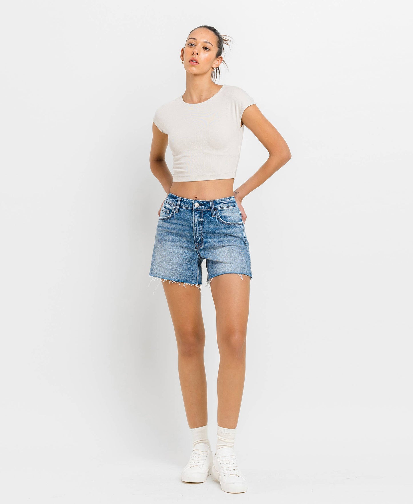 Rebecca A-Line Denim Shorts
