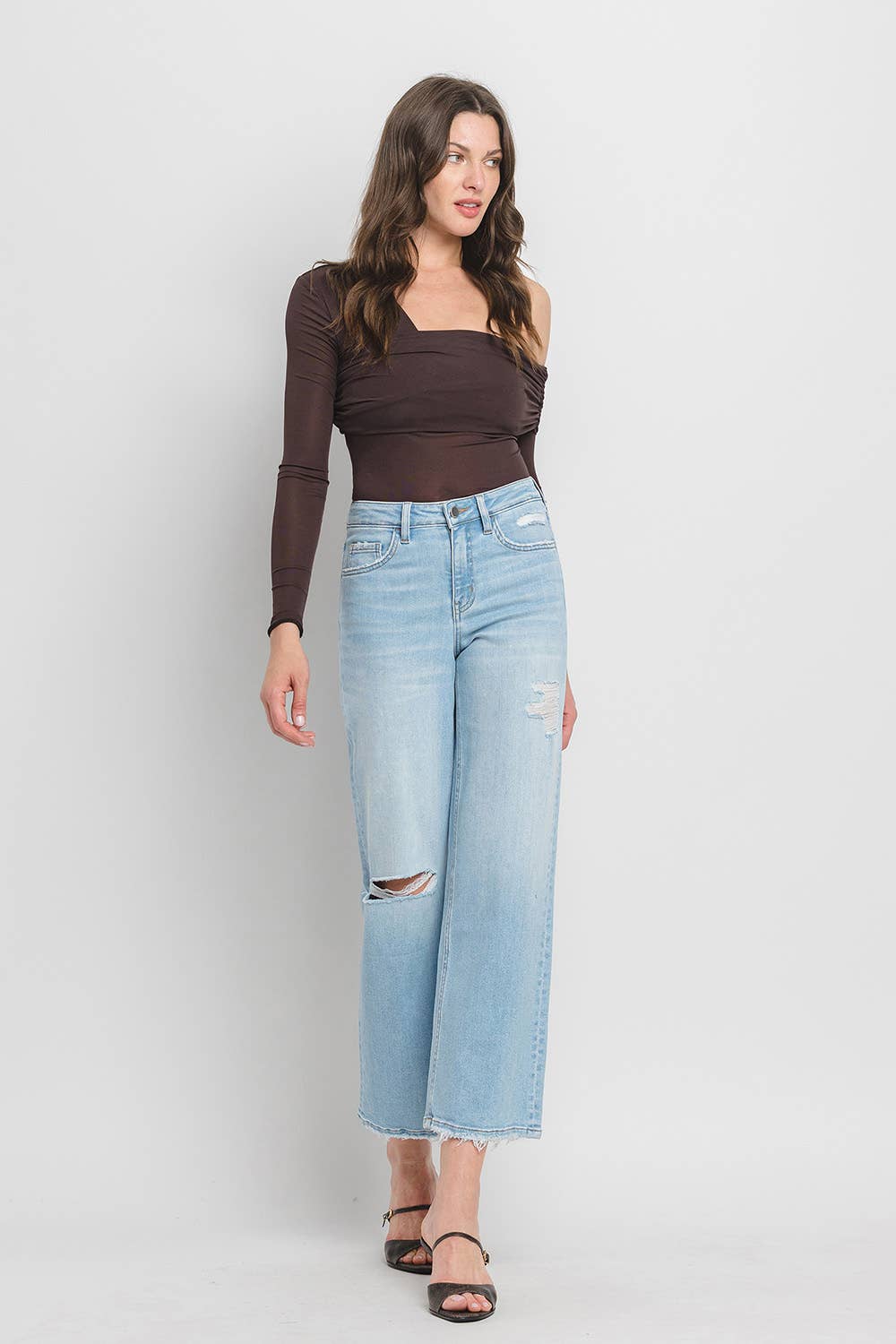 Woo High Rise Wide Leg Jeans