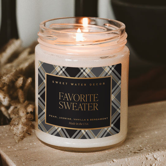 Favorite Sweater 9 oz Soy Candle