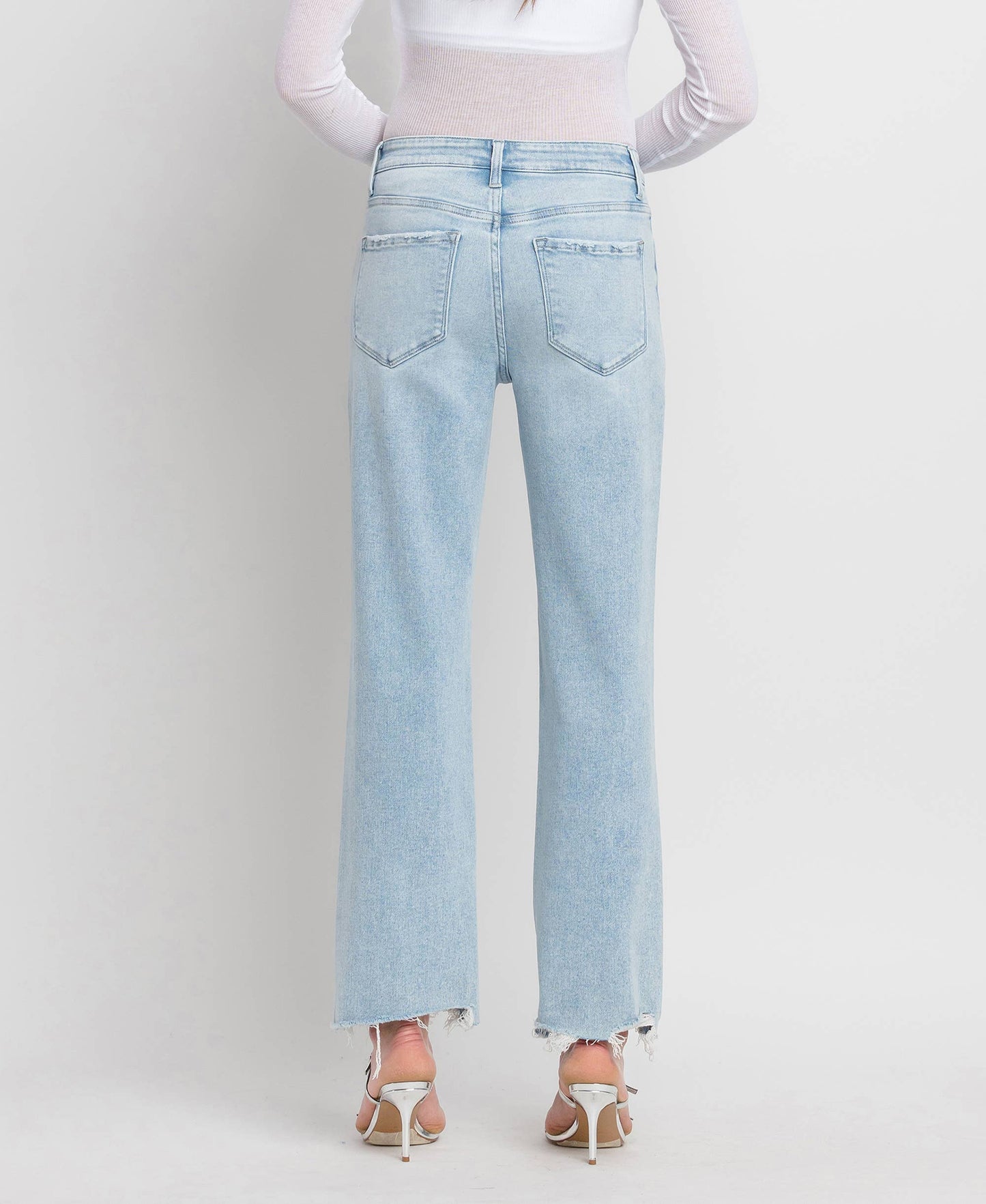 The Slim Wide Leg Jean in Lightwash