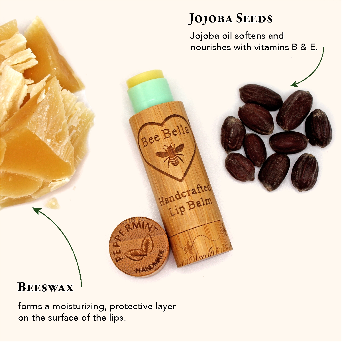 Peppermint Bee Bella Lip Balm