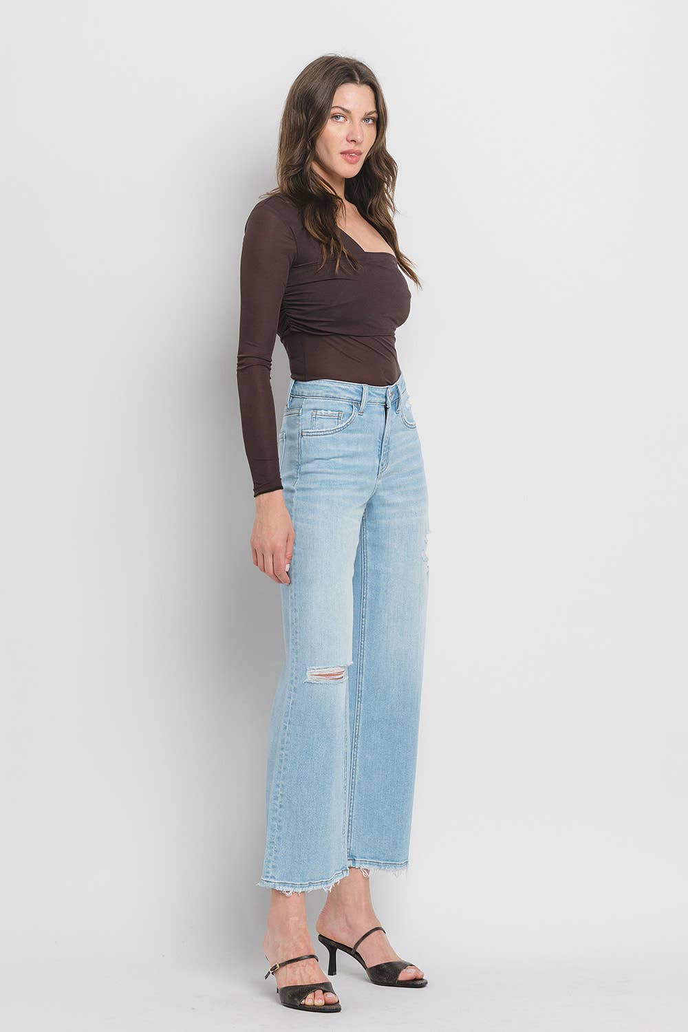 Woo High Rise Wide Leg Jeans