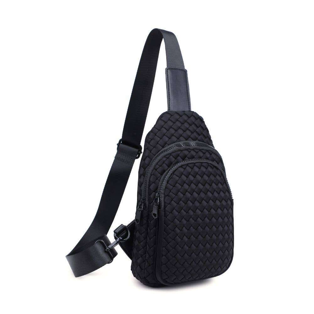 Beyond The Horizon Sling Backpack in Black