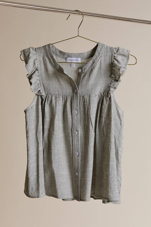 *Plus Size* Aurelia Button Up Blouse