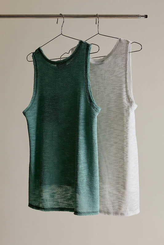 Gauze Hi-Low Pocket Tank