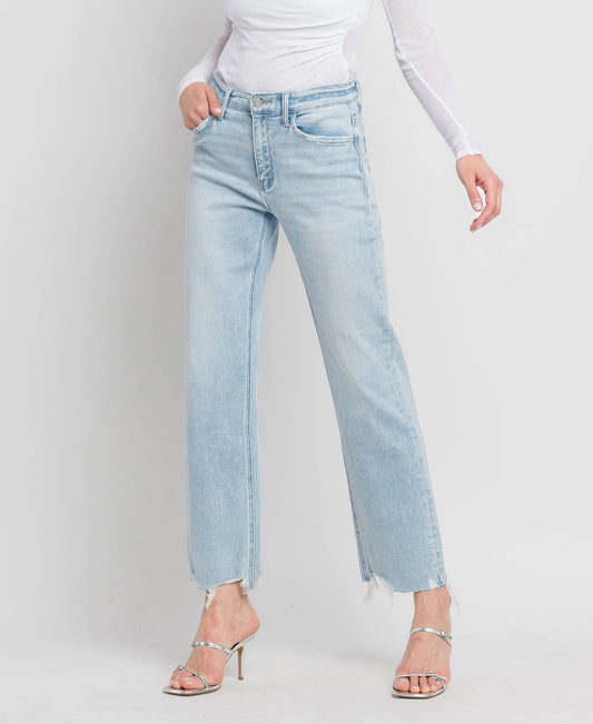 The Slim Wide Leg Jean in Lightwash