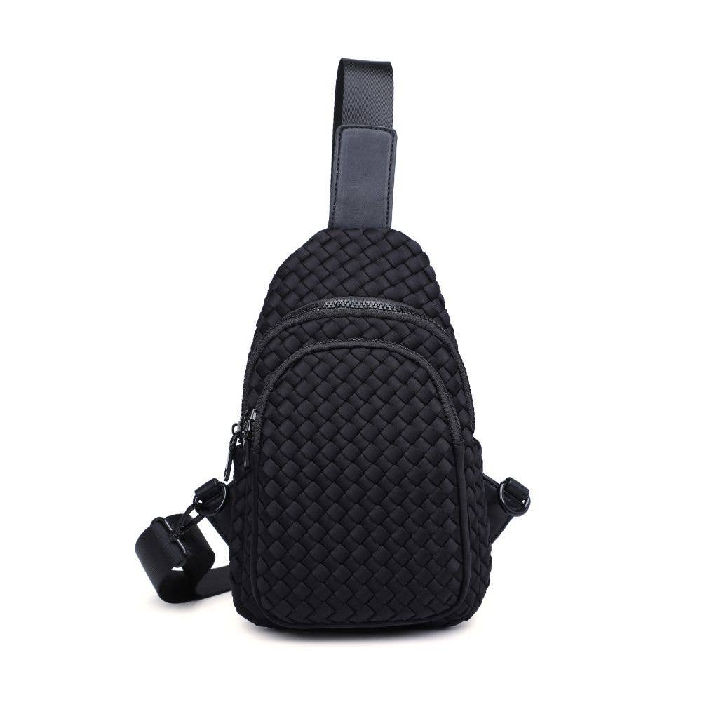 Beyond The Horizon Sling Backpack in Black