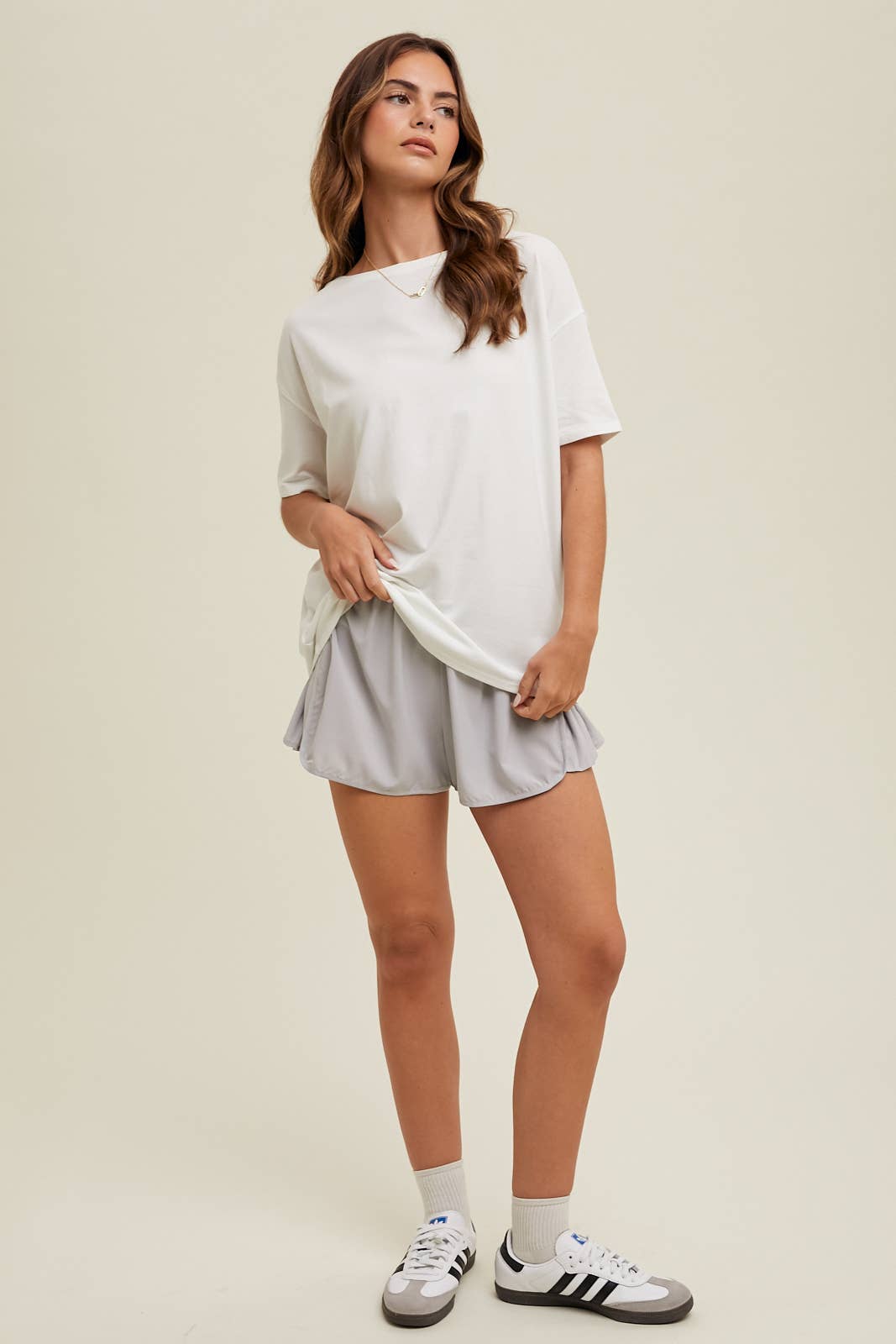 Off White Boatneck Casual Tee