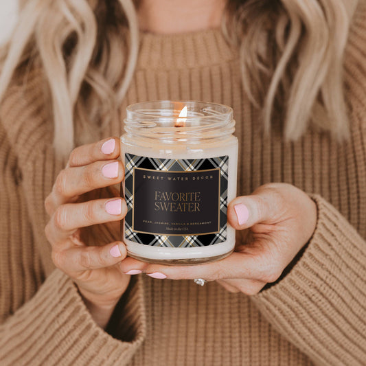 Favorite Sweater 9 oz Soy Candle