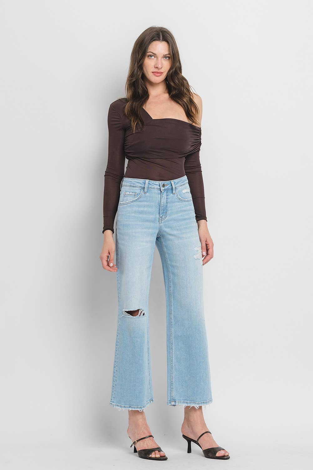 Woo High Rise Wide Leg Jeans