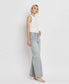 High Rise Wide Leg Light Gray Jeans