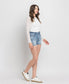 Rebecca High Rise A-Line Denim Shorts