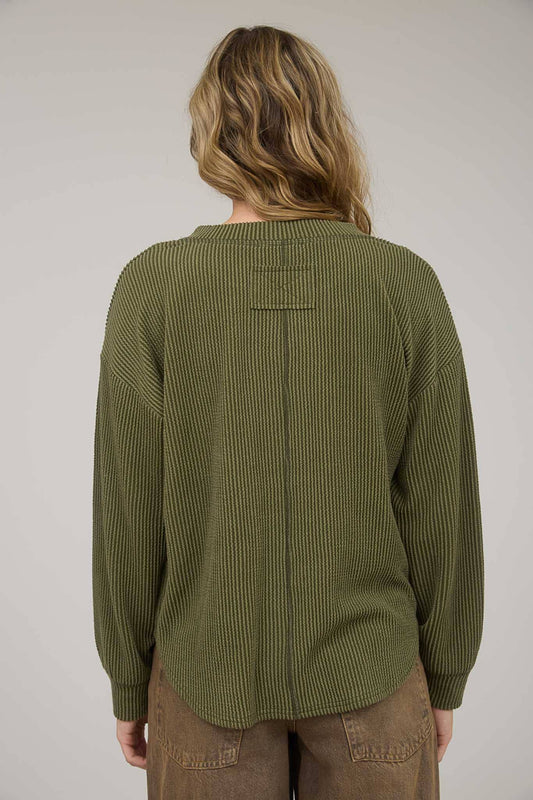 Feeling Smitten Olive Long Sleeve