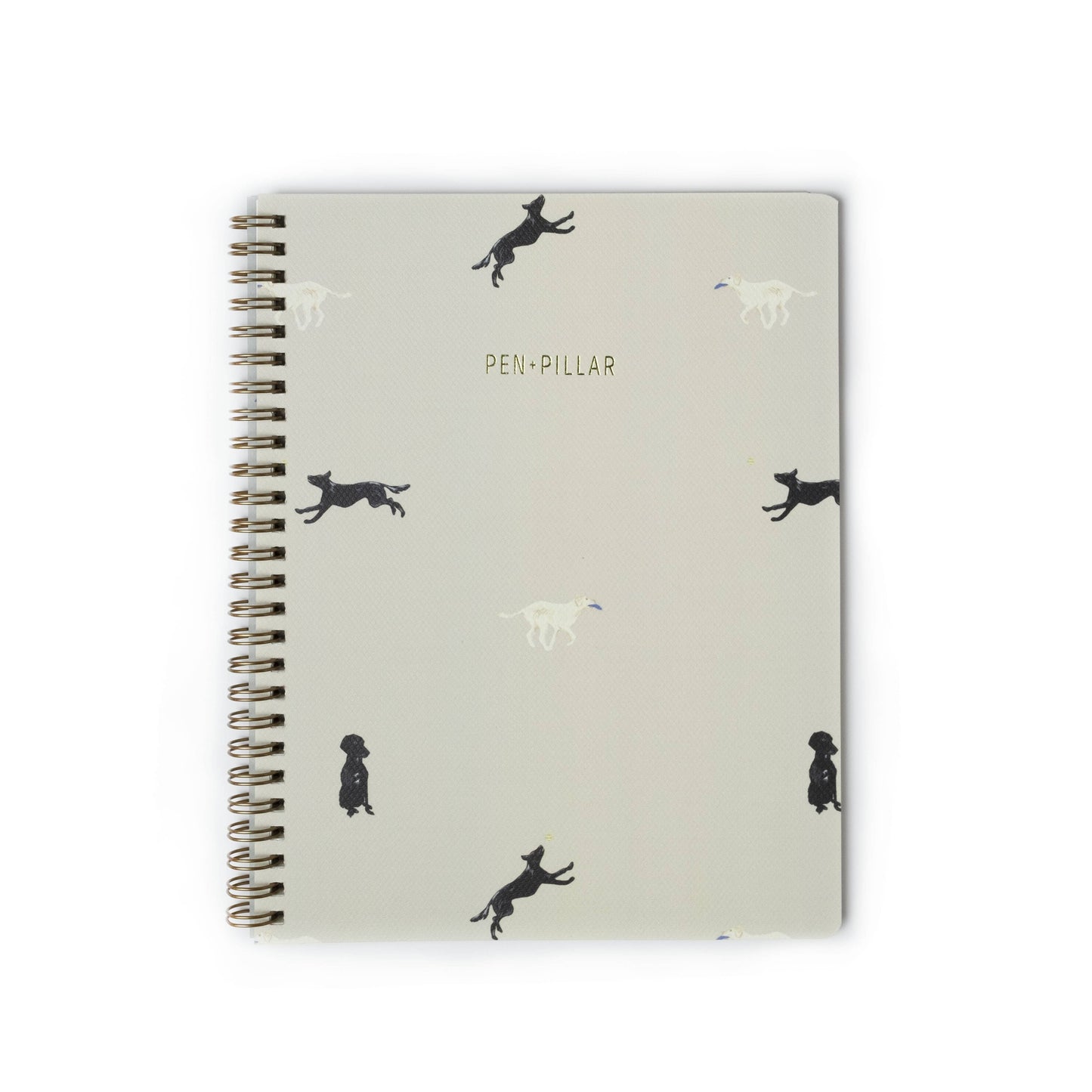 Dogs at Play Lined Small Notebook