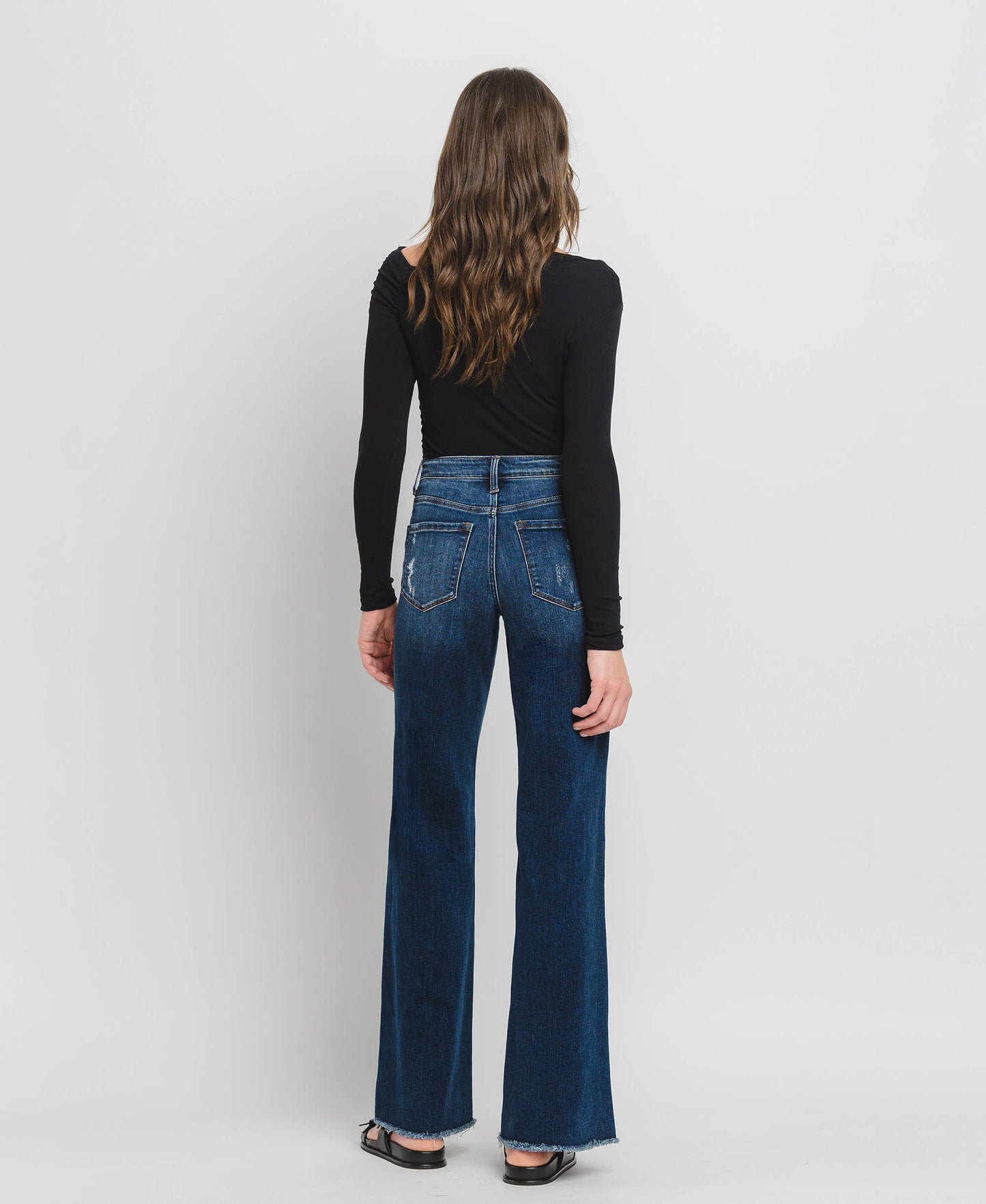 Dark Wash Wide Leg Jeans