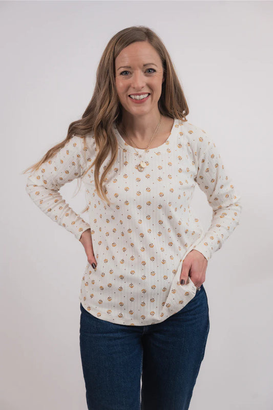 Yarrow Long Sleeve Scoop Tee