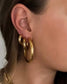 Ethel Gold Hoop Earrings LARGE 2"