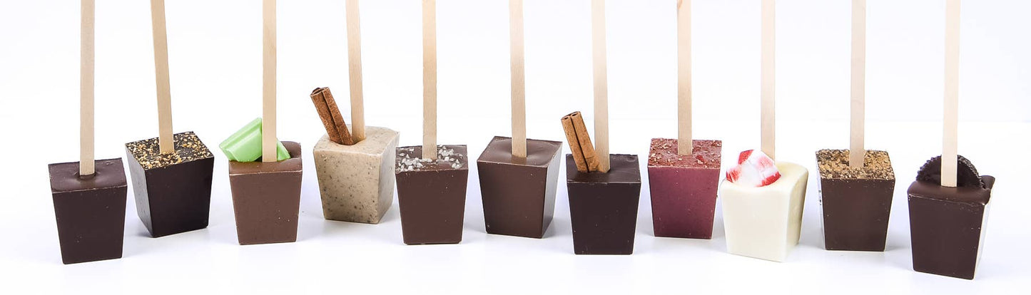 Hot Chocolate on a Stick- Cookies and Cream