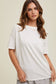 Off White Boatneck Casual Tee