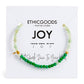 3mm Morse Code Bracelet | JOY: Green & Green Aventurine