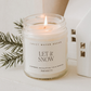 Let It Snow 9 oz Soy Candle