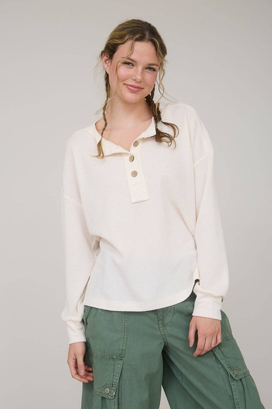 Falling For It Cream Long Sleeve