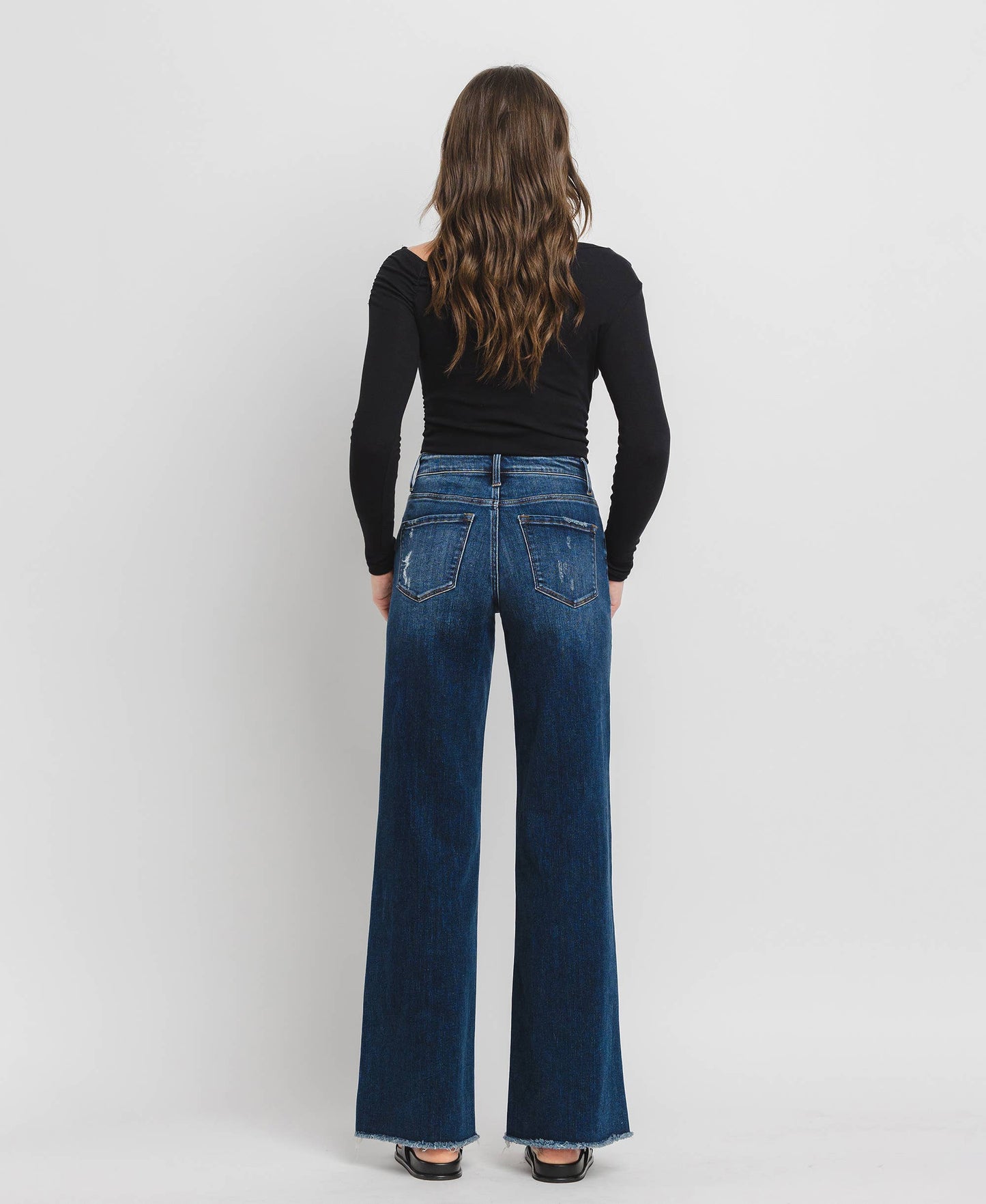 Dark Wash Wide Leg Jeans