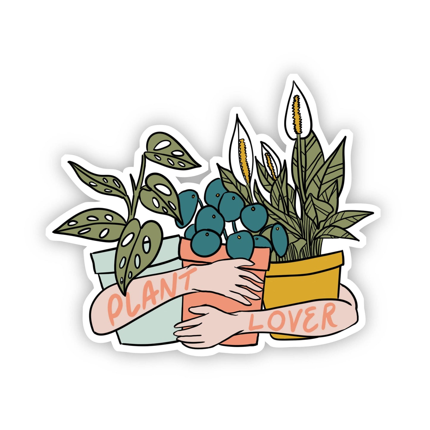 Plant Lover Light Arms Sticker