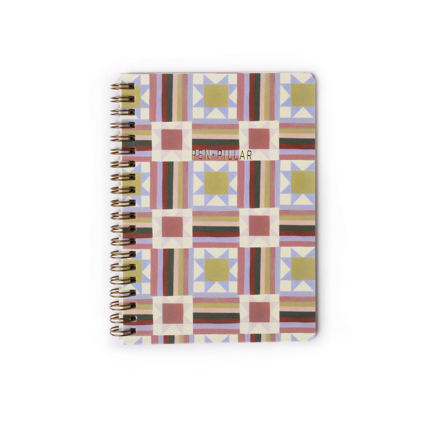 Quilt Lined Large Notebook