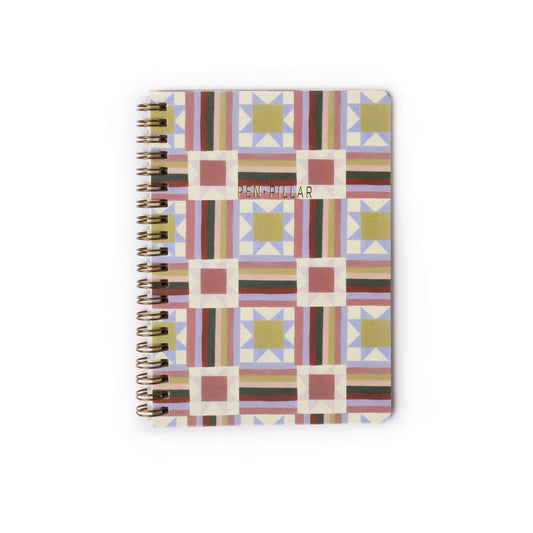 Quilt Lined Large Notebook