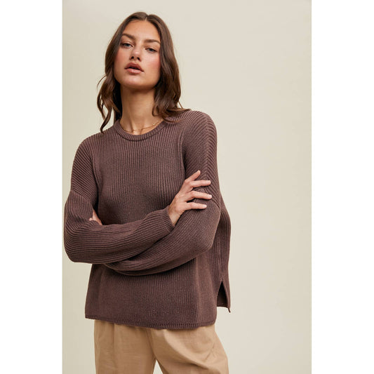 Midnight Drop Shoulder Sweater