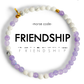 Morse Code Bracelet | FRIENDSHIP: Lavender Jade & Howlite