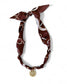 Tuscany Knotted Scarf Coin Charm Necklace Gold Filled