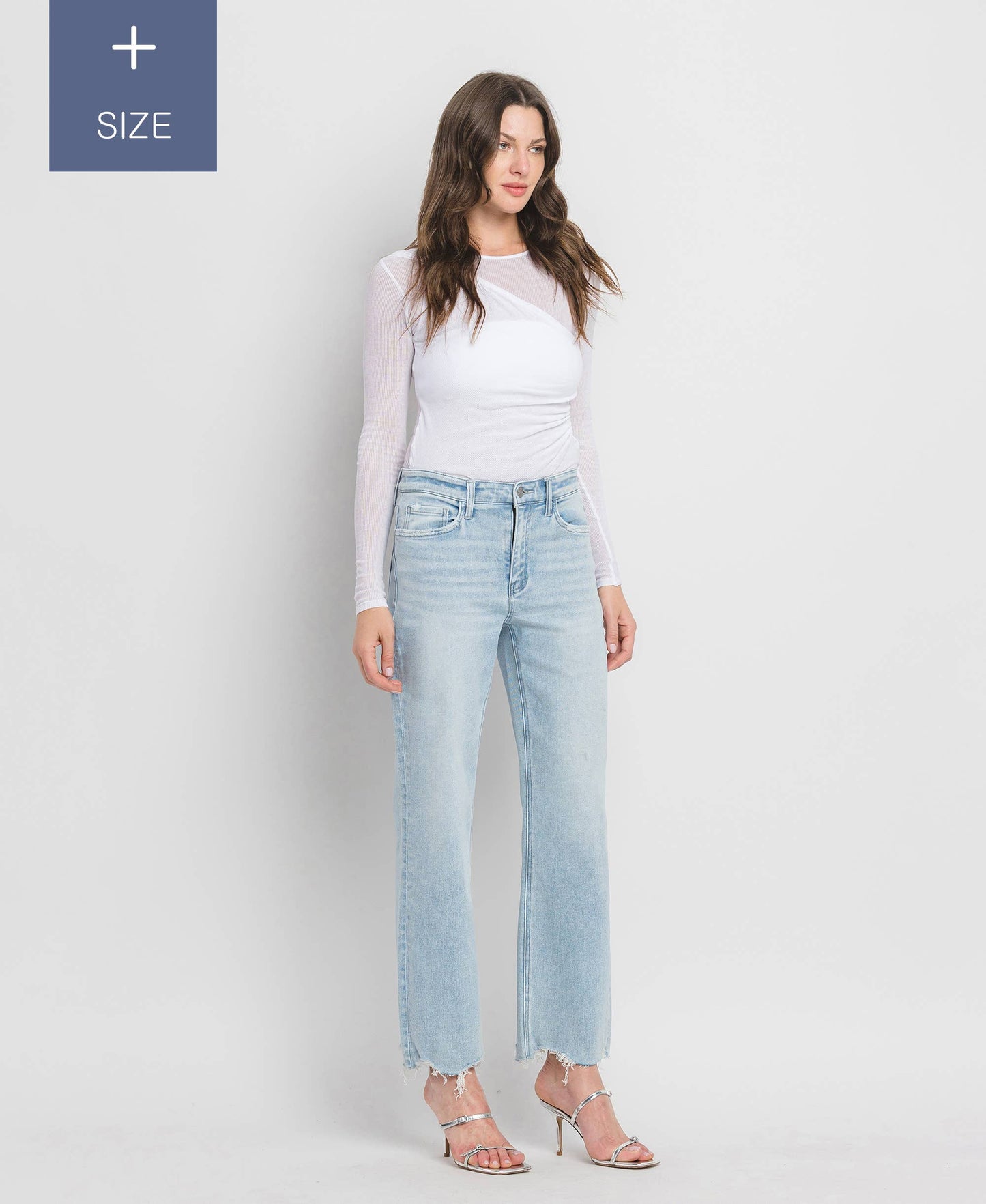 The Slim Wide Leg Jean in Plus Size
