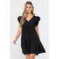 Belleann Flutter Sleeve Mini Dress