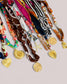 Tuscany Knotted Scarf Coin Charm Necklace Gold Filled