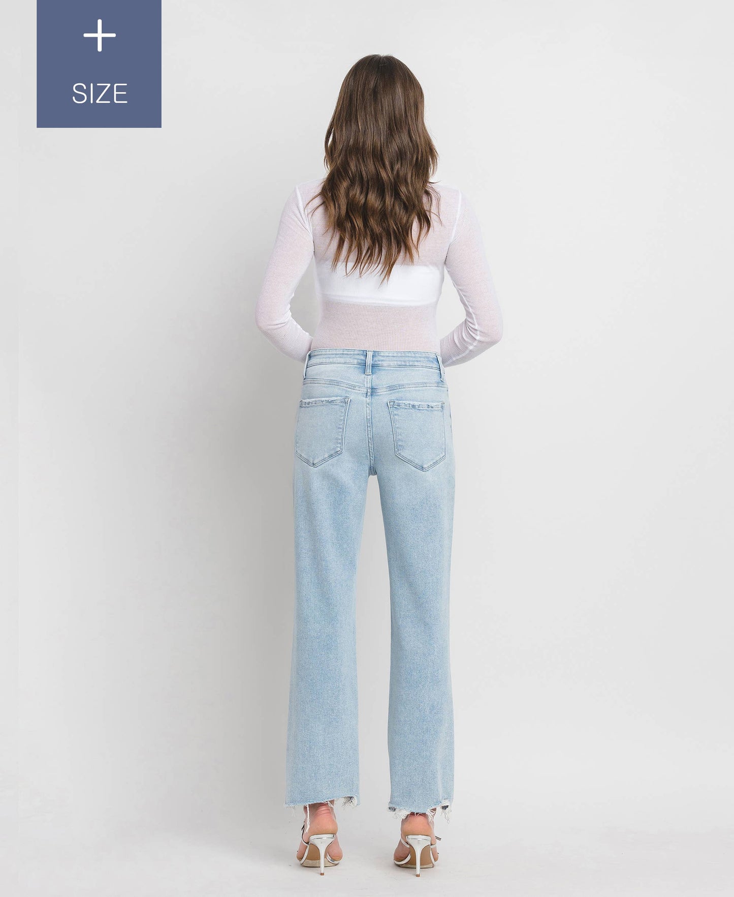 The Slim Wide Leg Jean in Plus Size