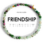 Morse Code Bracelet | FRIENDSHIP: Lavender Jade & Howlite