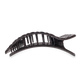 Flat Rectangle Hair Clip | Large | Jet Black Quilted