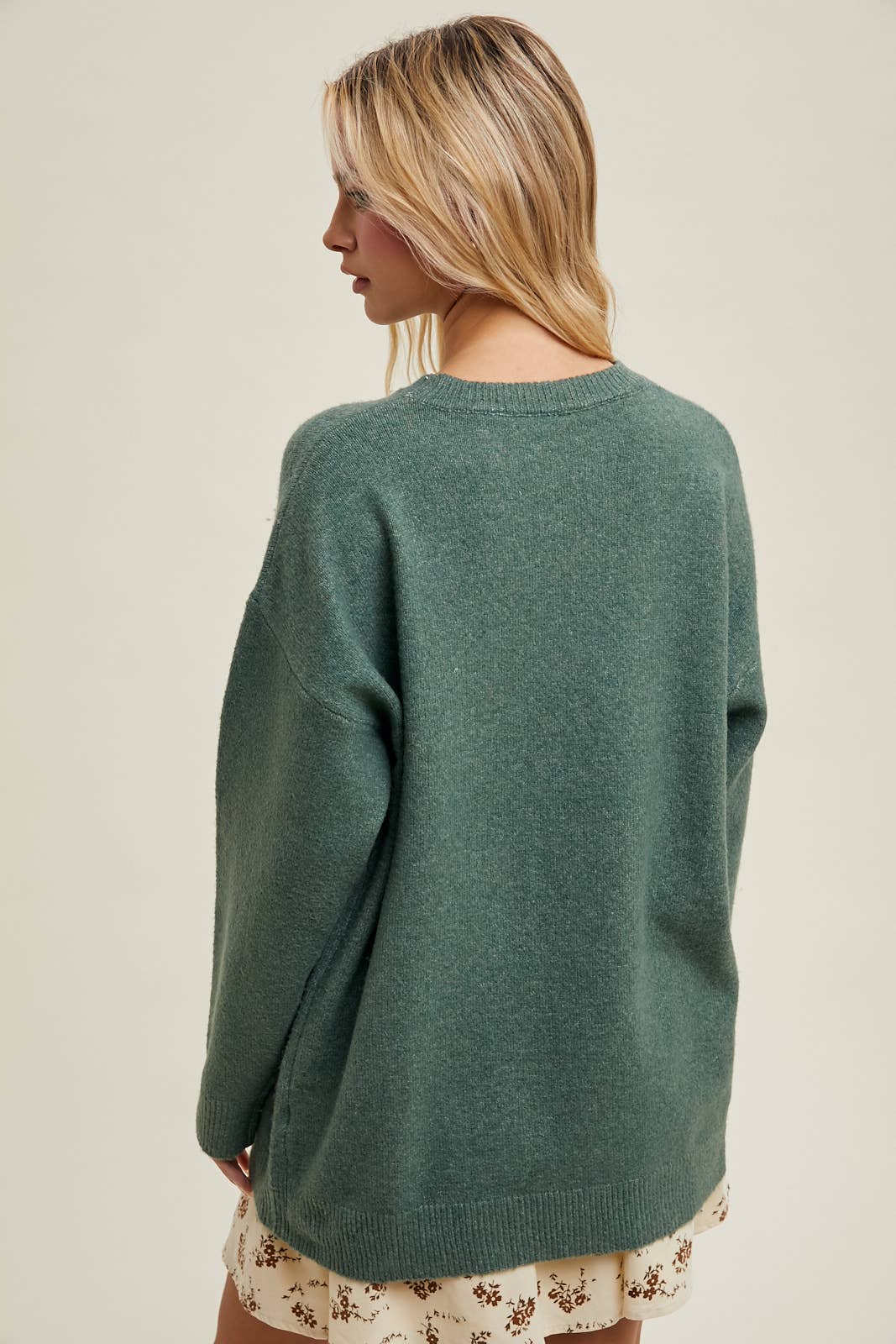 Evergreen Brushed Oversized Sweater