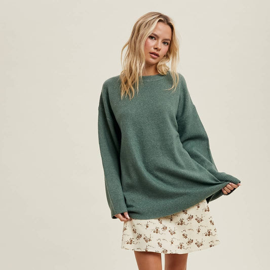 Evergreen Brushed Oversized Sweater