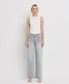 High Rise Wide Leg Light Gray Jeans