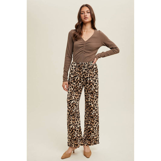 Carrie Front Ruched Long Sleeve